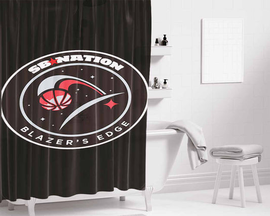 Blazers Edge Bathroom Shower Curtain Fabric Waterproof | 66 X 72 Inch