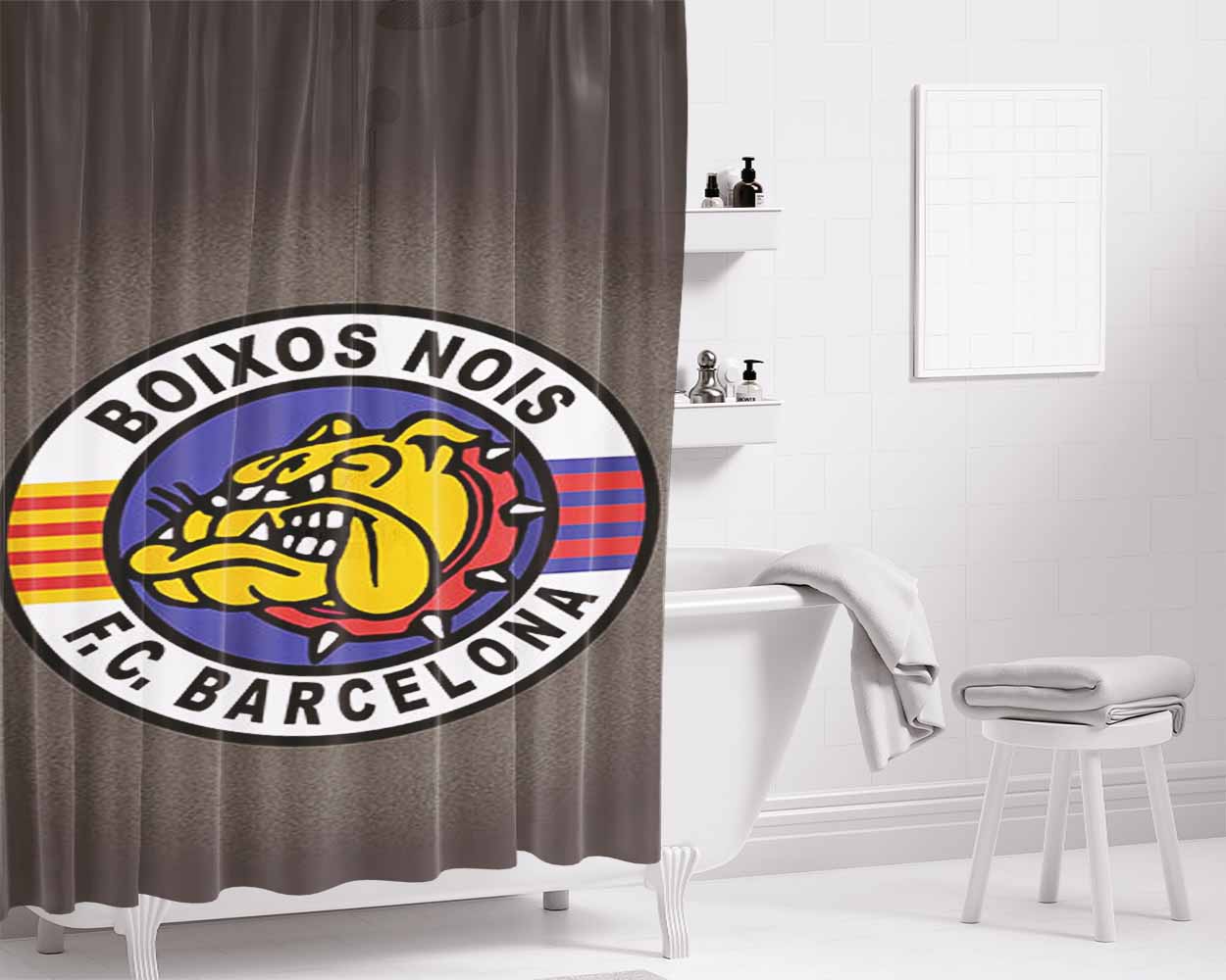 Boixos Nois Bathroom Shower Curtain Fabric Waterproof | 66 X 72 Inch
