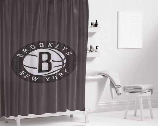 Broklin New York Bathroom Shower Curtain Fabric Waterproof | 66 X 72 Inch