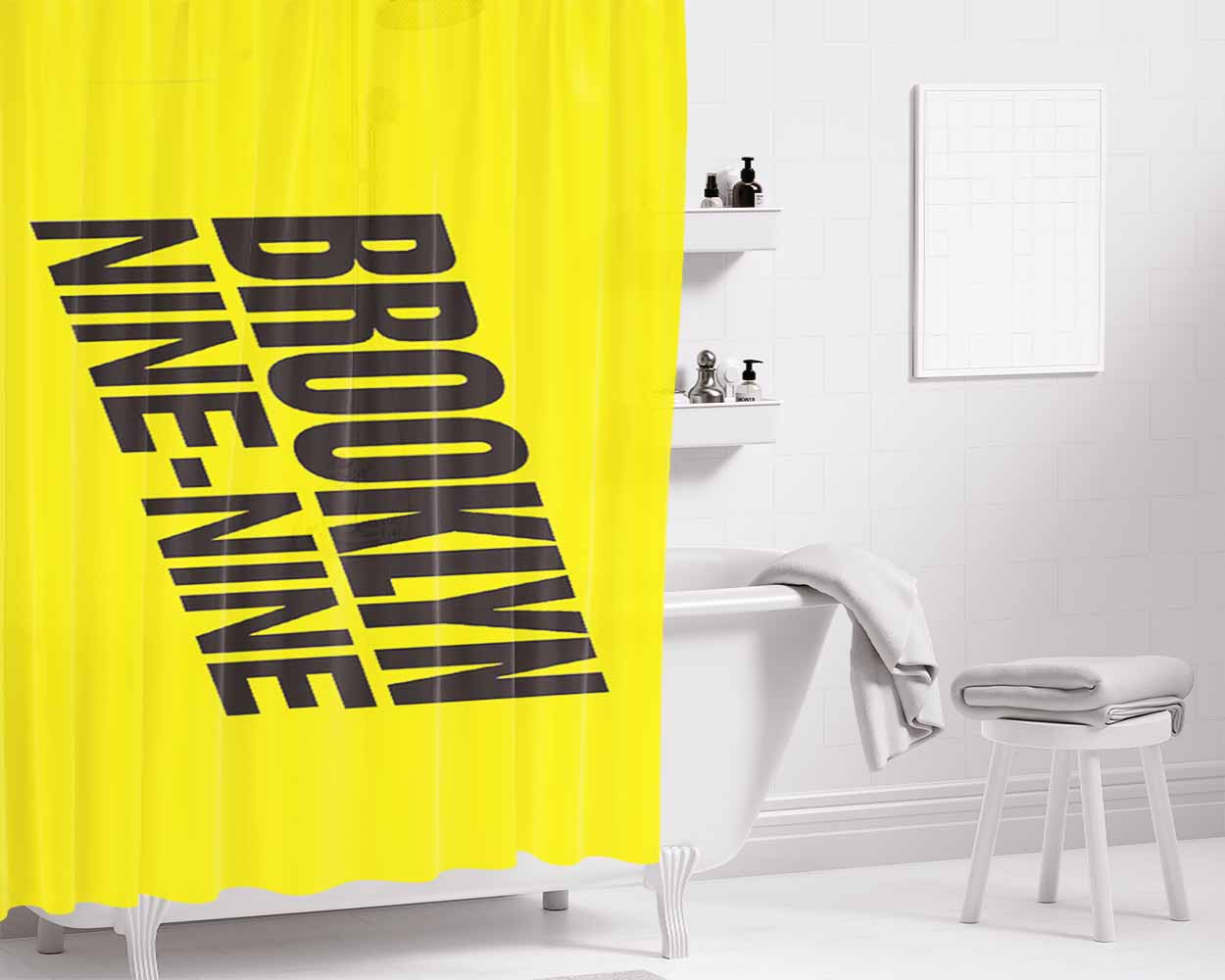 Brooklyn Nine Nine Bathroom Shower Curtain Fabric Waterproof | 66 X 72 Inch