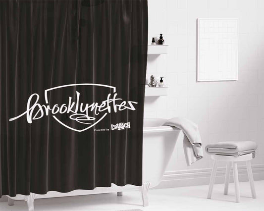 Brooklynettes Bathroom Shower Curtain Fabric Waterproof | 66 X 72 Inch
