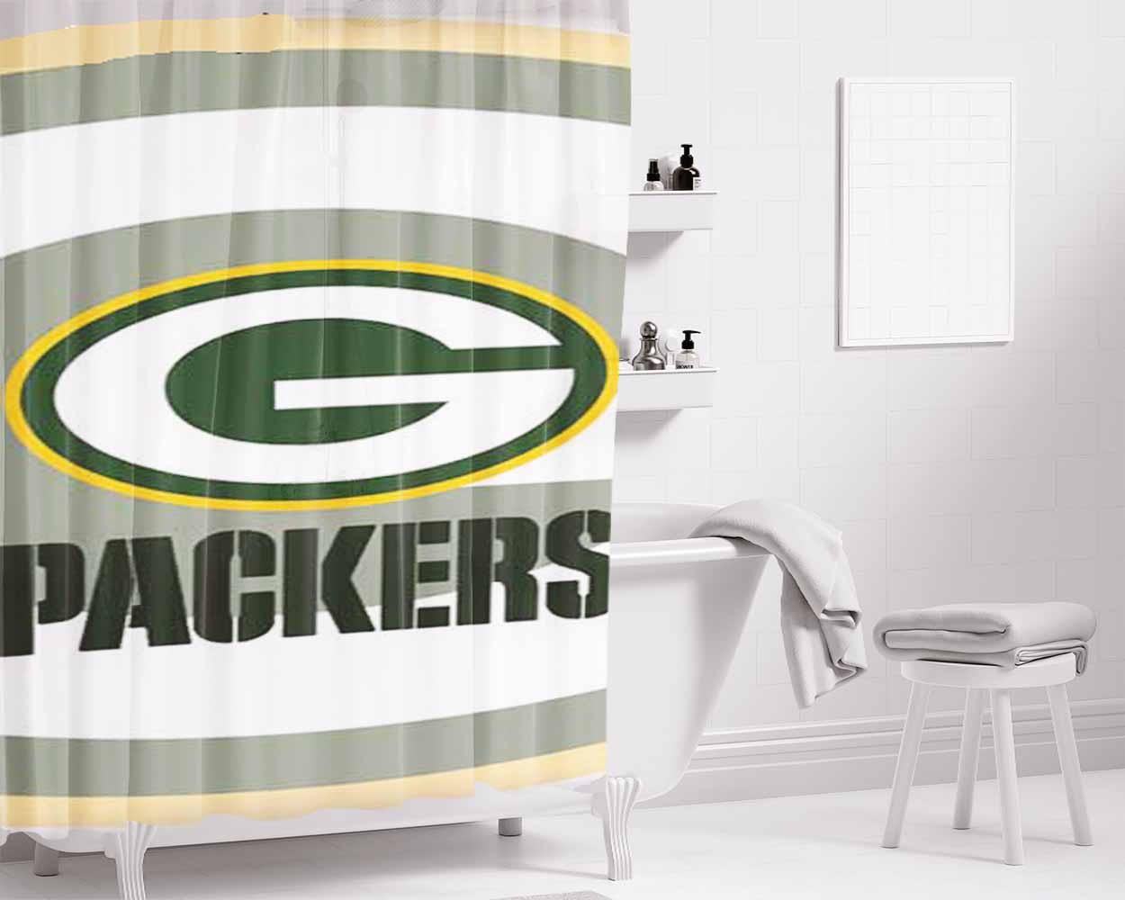 Gbp Translucent Bathroom Shower Curtain Fabric Waterproof | 66 X 72 Inch