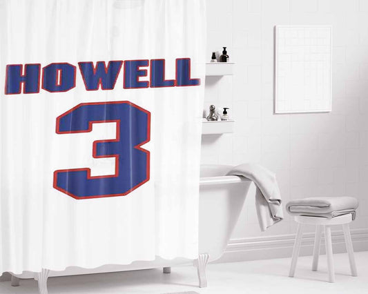 Harry Howell National Hockey Bathroom Shower Curtain Fabric Waterproof | 66 X 72 Inch