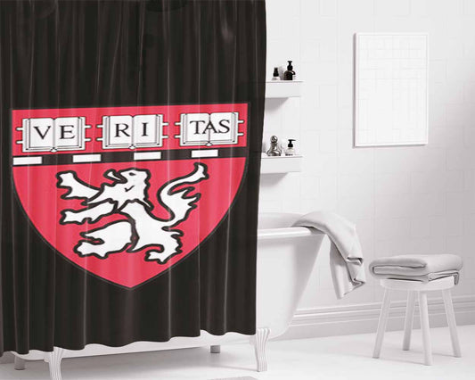 Harvard Med Logo Bathroom Shower Curtain Fabric Waterproof | 66 X 72 Inch