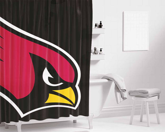 Head Atlanta Falcons Logo Bathroom Shower Curtain Fabric Waterproof | 66 X 72 Inch