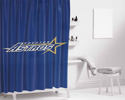 Houston Astros Iphone Wallpaper Bathroom Shower Curtain Fabric Waterproof | 66 X 72 Inch