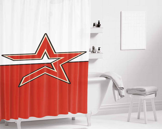 Houston Astros New Bathroom Shower Curtain Fabric Waterproof | 66 X 72 Inch