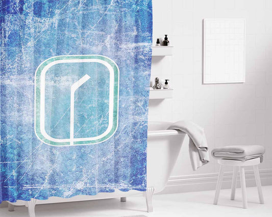 Ice Vancouver Canucks Bathroom Shower Curtain Fabric Waterproof | 66 X 72 Inch
