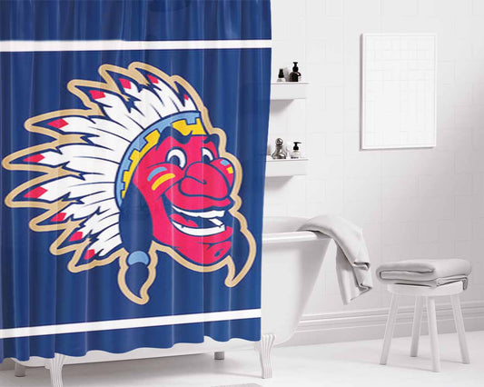 Indian Face Carttoon Bathroom Shower Curtain Fabric Waterproof | 66 X 72 Inch