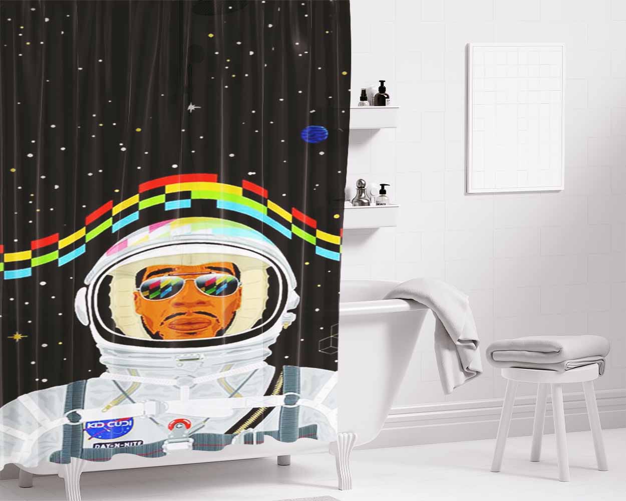 Kid Cudi Bathroom Shower Curtain Fabric Waterproof | 66 X 72 Inch
