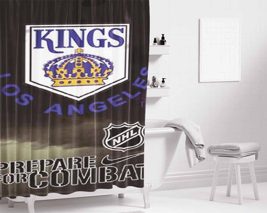 La Kings Prepare Bathroom Shower Curtain Fabric Waterproof | 66 X 72 Inch