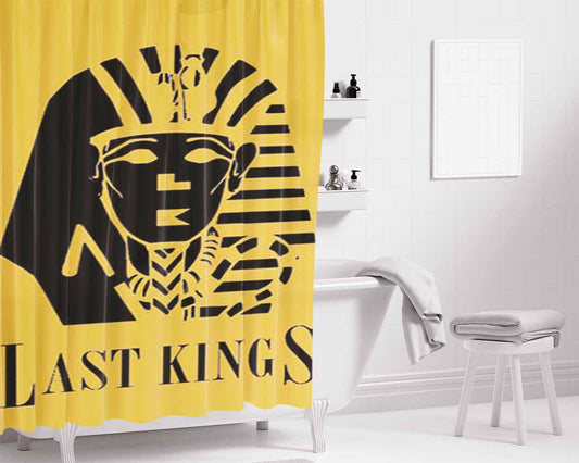 Last Kings Logo Bathroom Shower Curtain Fabric Waterproof | 66 X 72 Inch