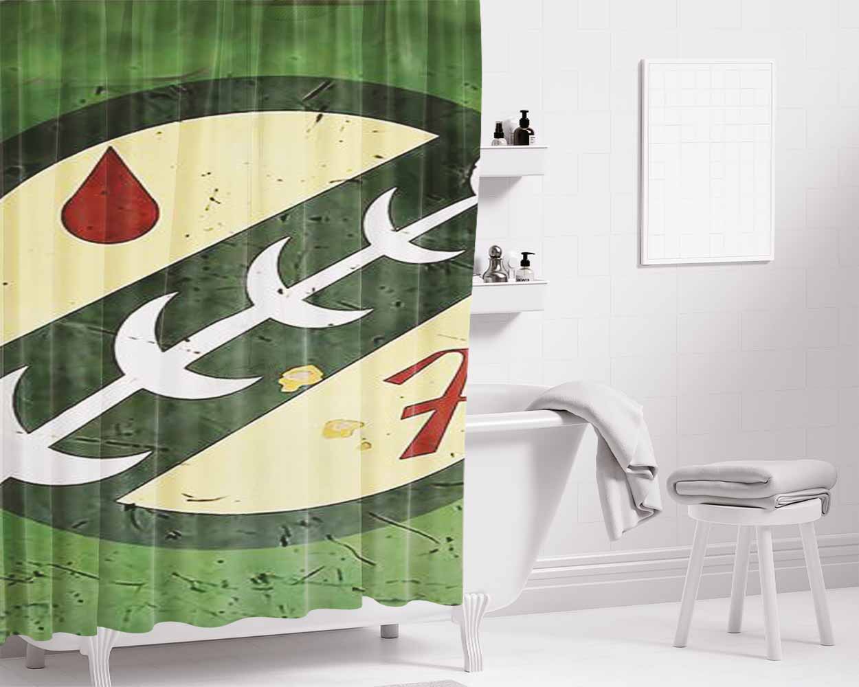 Mandalorian Bathroom Shower Curtain Fabric Waterproof | 70 X 69 Inch