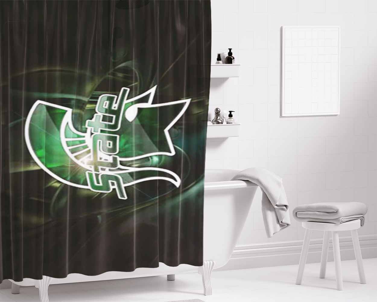 Michigan State Art Bathroom Shower Curtain Fabric Waterproof | 66 X 72 Inch