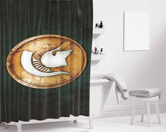 Michigan State Symbol Bathroom Shower Curtain Fabric Waterproof | 66 X 72 Inch