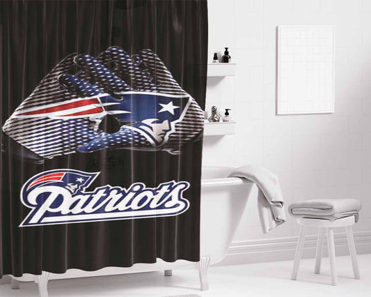 Ne Pats Gloves Logo Bathroom Shower Curtain Fabric Waterproof | 66 X 72 Inch