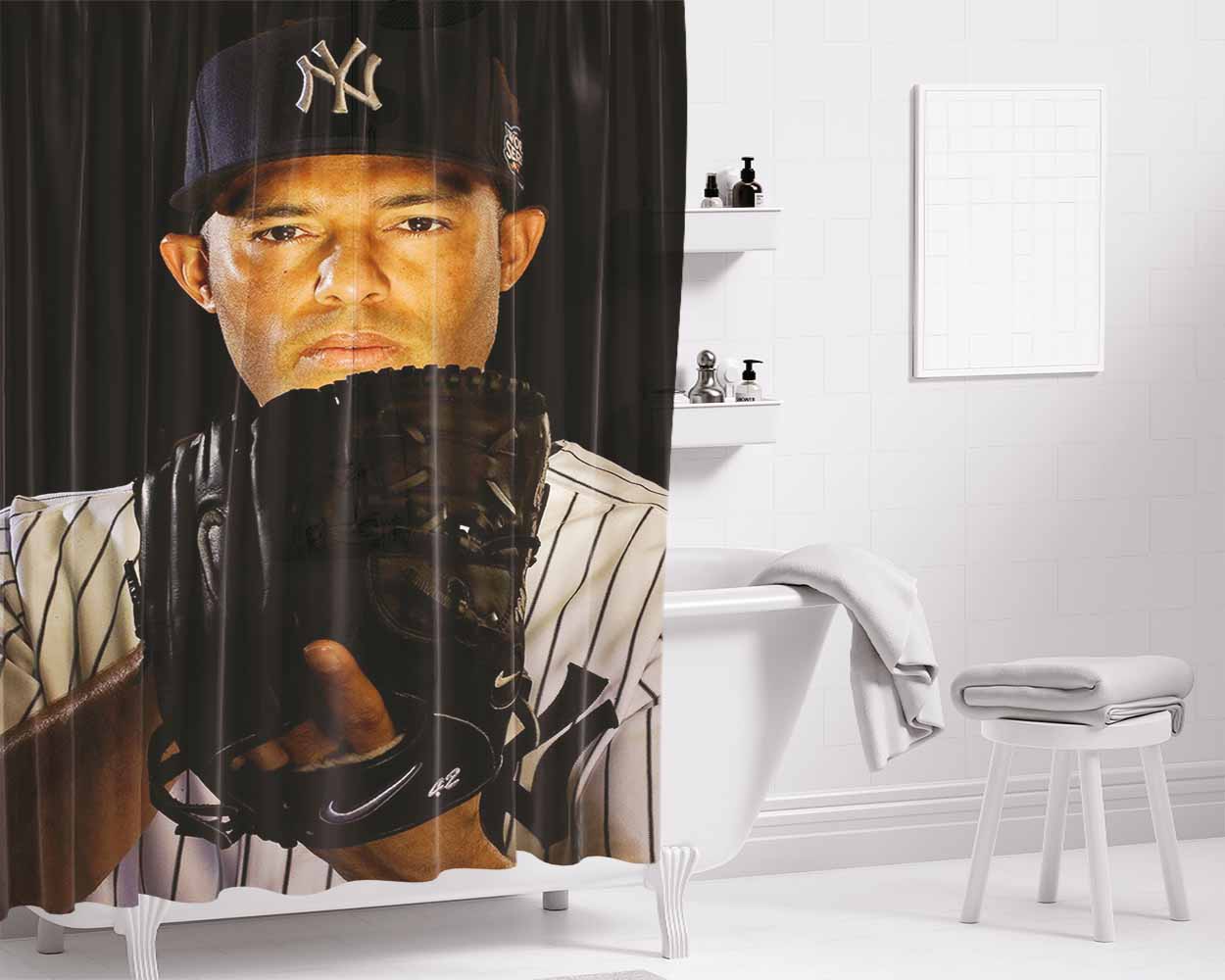 New Yorks Bathroom Shower Curtain Fabric Waterproof | 66 X 72 Inch