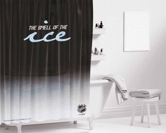 Nhl Teh Smell O The Ice Bathroom Shower Curtain Fabric Waterproof | 66 X 72 Inch