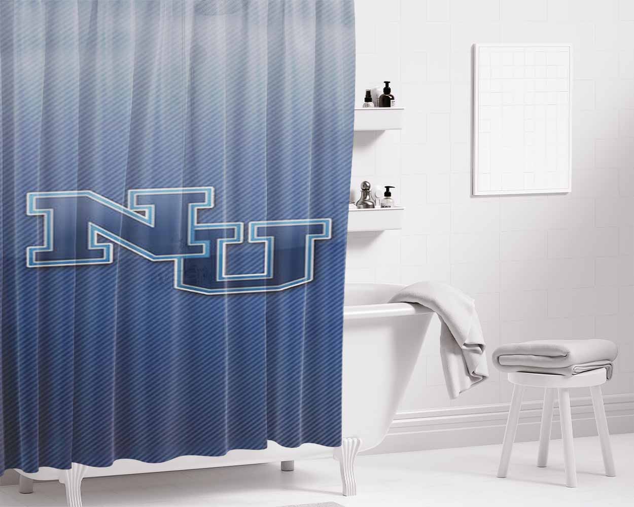 Northwood Timberwolves Icon Bathroom Shower Curtain Fabric Waterproof | 66 X 72 Inch