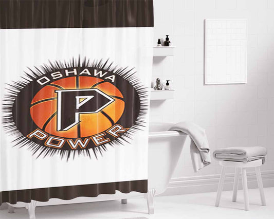Oshawa Power Basket Ball Bathroom Shower Curtain Fabric Waterproof | 66 X 72 Inch