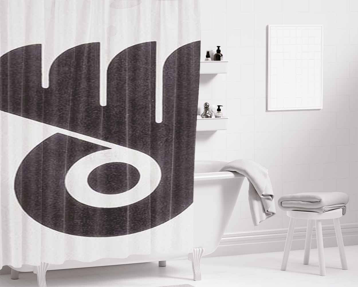 Philly Flyers Logo Rough Bathroom Shower Curtain Fabric Waterproof | 66 X 72 Inch
