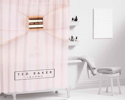 Ted Baker London Bathroom Shower Curtain Fabric Waterproof | 66 X 72 Inch