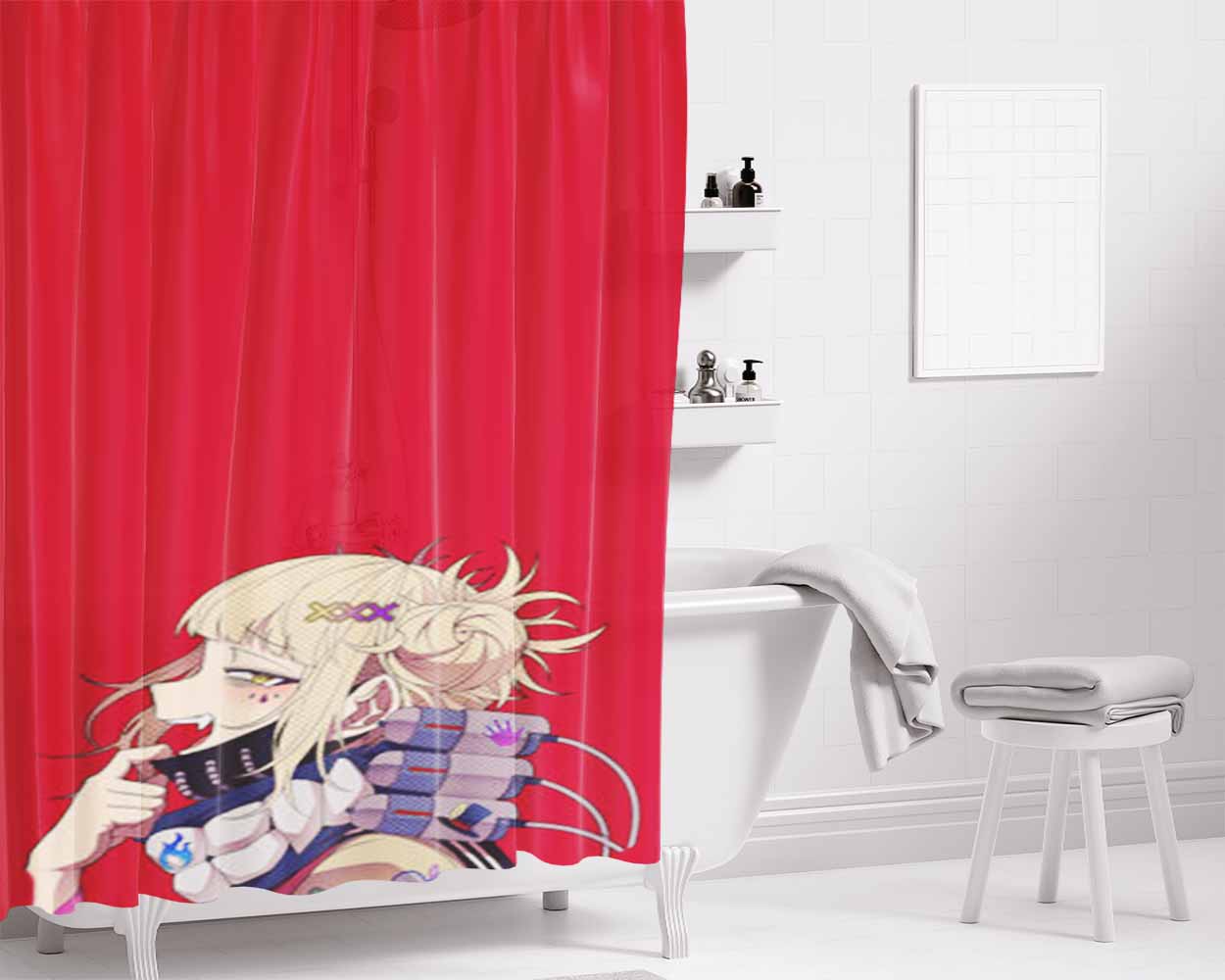 Toga Himiko Academia Bathroom Shower Curtain Fabric Waterproof | 66 X 72 Inch