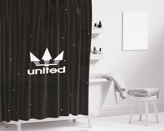 United Trident Logo Bathroom Shower Curtain Fabric Waterproof | 66 X 72 Inch