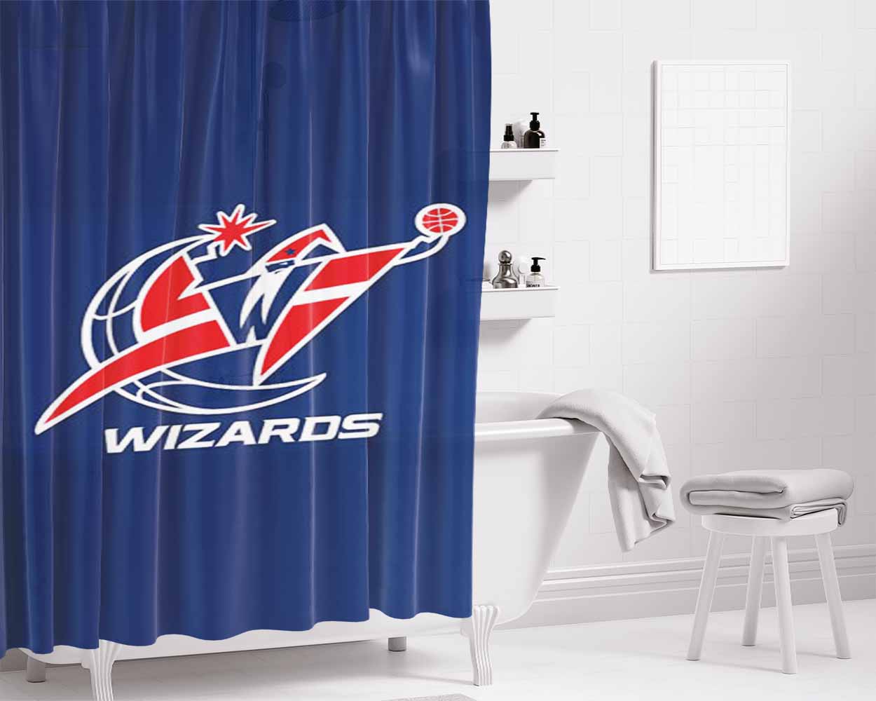 Wizards Bathroom Shower Curtain Fabric Waterproof | 66 X 72 Inch