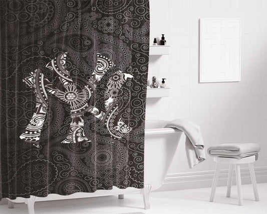 Yankees Newyork Bandana Pattern Prot Bathroom Shower Curtain Fabric Waterproof | 66 X 72 Inch