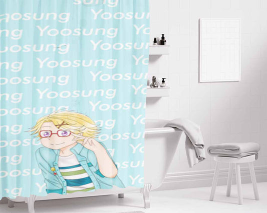 Yoosung Bathroom Shower Curtain Fabric Waterproof | 66 X 72 Inch