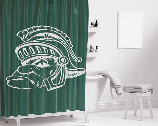 Personalized Michigan State Cartoon Shower Curtain Farmhouse Bathroom Decor