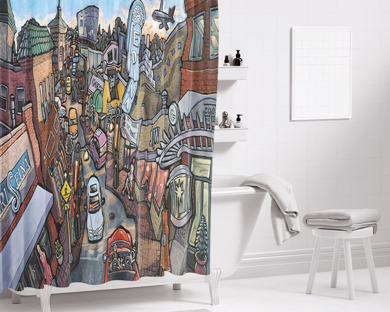 Minnesota Bathroom Shower Curtain Fabric Waterproof | 66 X 72 Inch