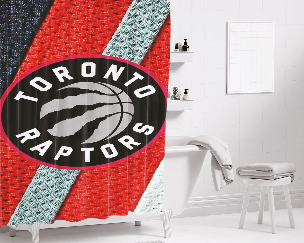 Mobile Wallpapers Toronto Raptors Bathroom Shower Curtain Fabric Waterproof | 66 X 72 Inch