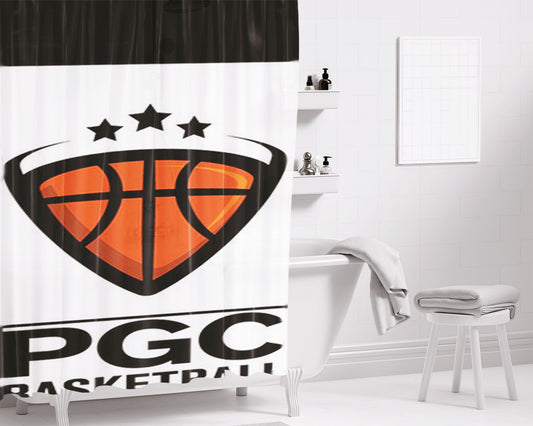Personalized Pgc Basketball Shower Curtain Farmhouse Bathroom Decor