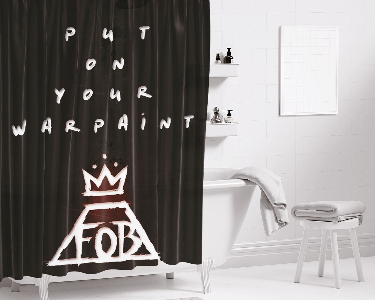Phoenix Fall Out Boy Bathroom Shower Curtain Fabric Waterproof | 66 X 72 Inch