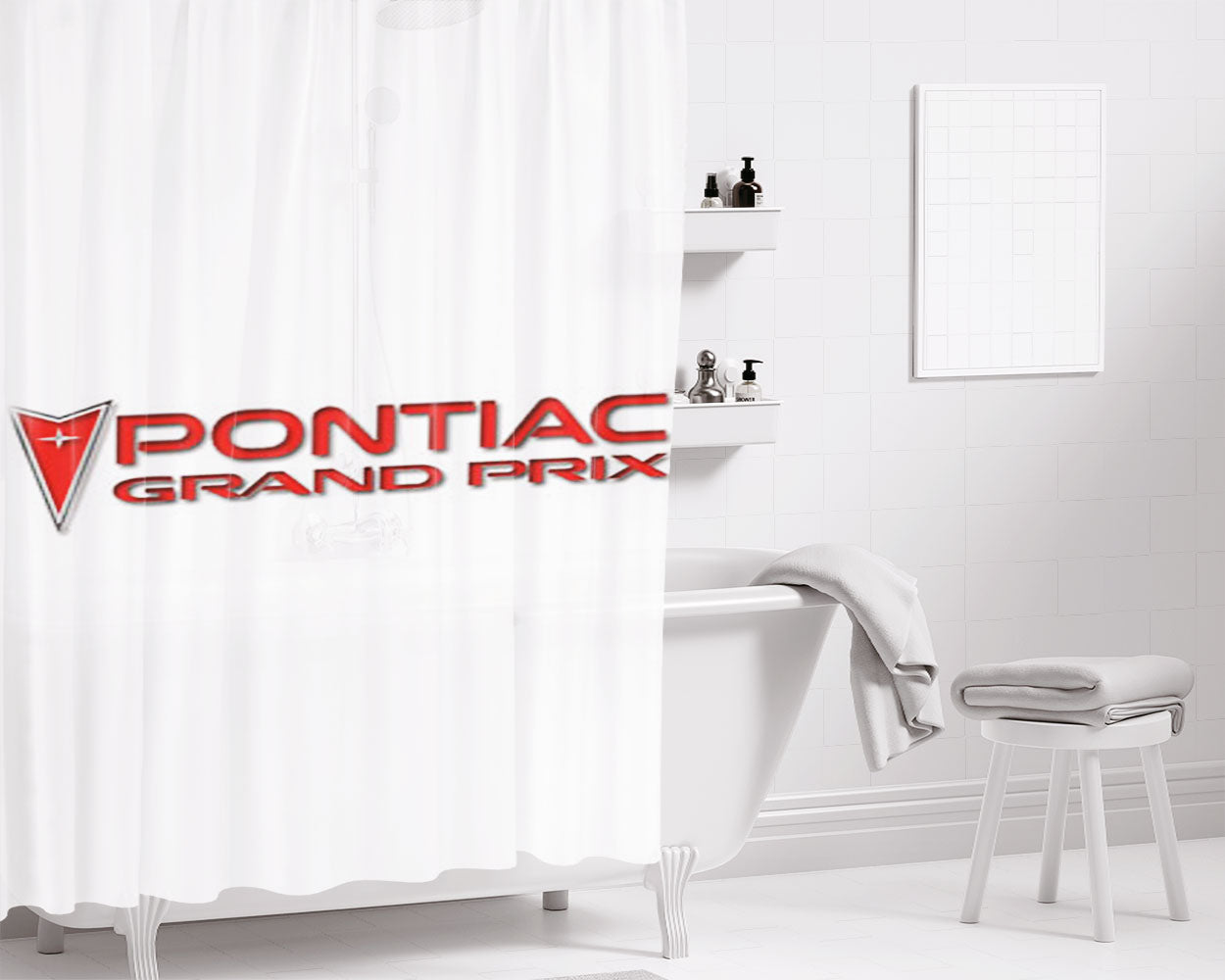 Pontiac Grand Prix Bathroom Shower Curtain Fabric Waterproof | 66 X 72 Inch