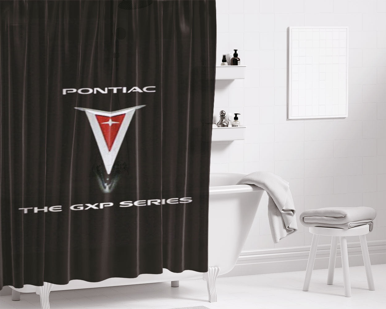 Pontiac The Gxp Series Bathroom Shower Curtain Fabric Waterproof | 66 X 72 Inch
