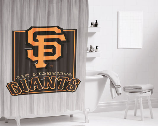 Personalized San Francisco Giants 2 Shower Curtain Farmhouse Bathroom Decor