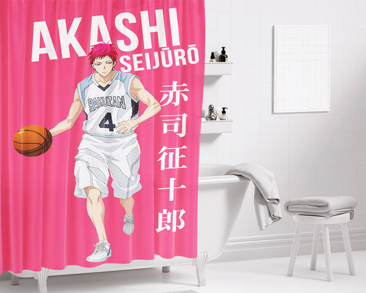 Personalized Seijuurou Akashi Kuroko No Basket Shower Curtain Farmhouse Bathroom Decor
