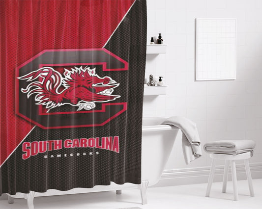 Personalized South Carolina Gamecocks Nfl Football 1 Shower Curtain Farmhouse Bathroom Decor
