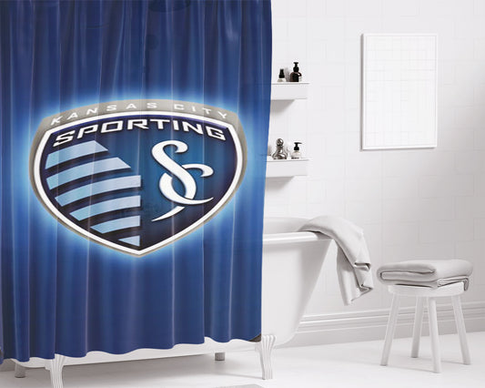 Personalized Sporting Kansas City Shower Curtain Farmhouse Bathroom Decor