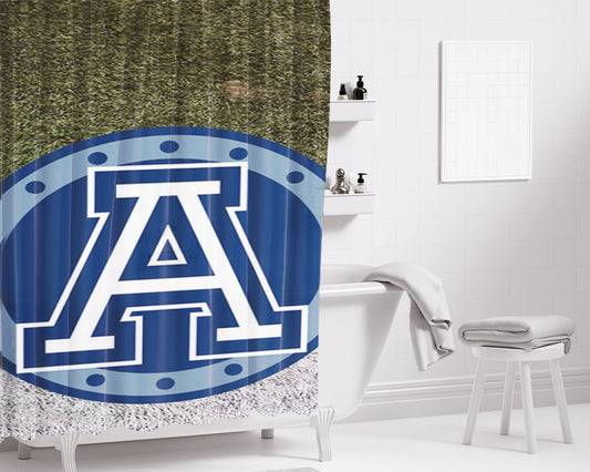 Personalized Toronto Argonauts Logo In Field Shower Curtain Farmhouse Bathroom Decor