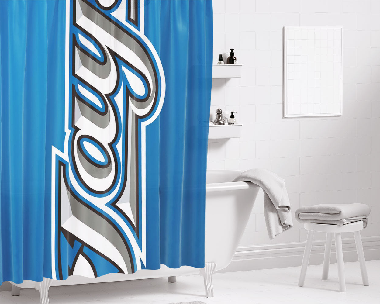 Toronto Blue Jays Sign Bathroom Shower Curtain Fabric Waterproof | 66 X 72 Inch