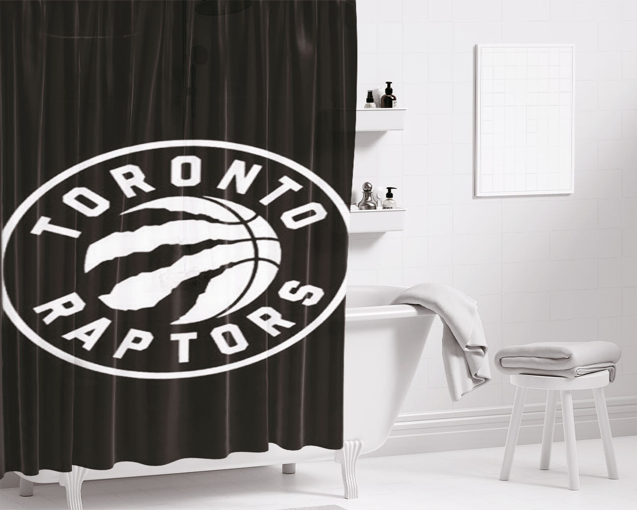 Toronto Logo New Bathroom Shower Curtain Fabric Waterproof | 66 X 72 Inch