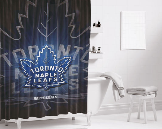 Personalized Toronto Maple Leafs Shower Curtain Farmhouse Bathroom Decor