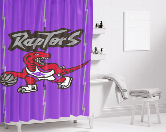 Personalized Toronto Raptors Nba Basketball Shower Curtain Farmhouse Bathroom Decor