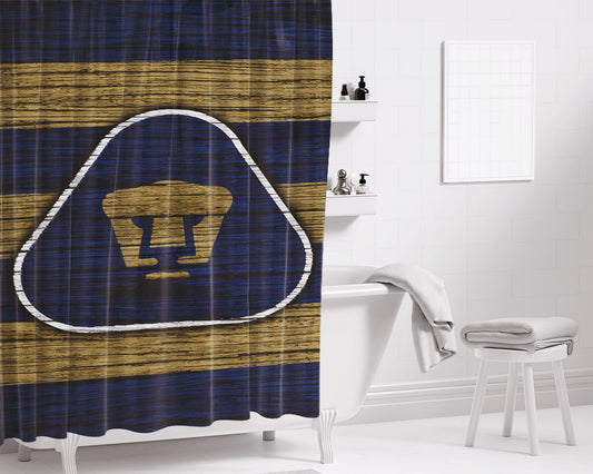 Personalized Unam Pumas Fc Shower Curtain Farmhouse Bathroom Decor