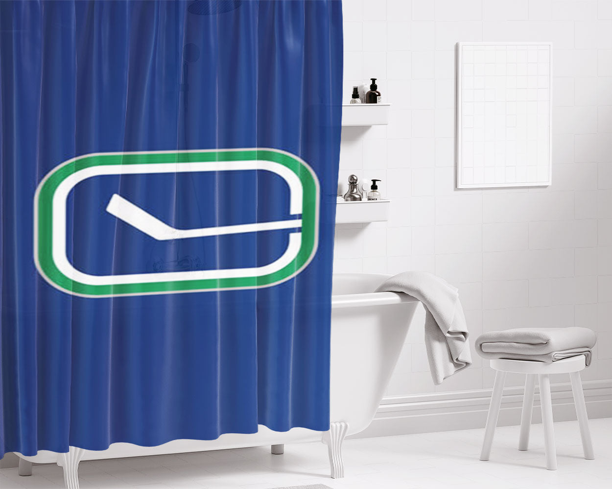 Vancouver Art Bathroom Shower Curtain Fabric Waterproof | 66 X 72 Inch