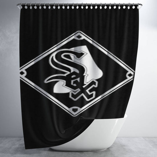 Chicago White Sox 2 Bathroom Shower Curtain Fabric Waterproof